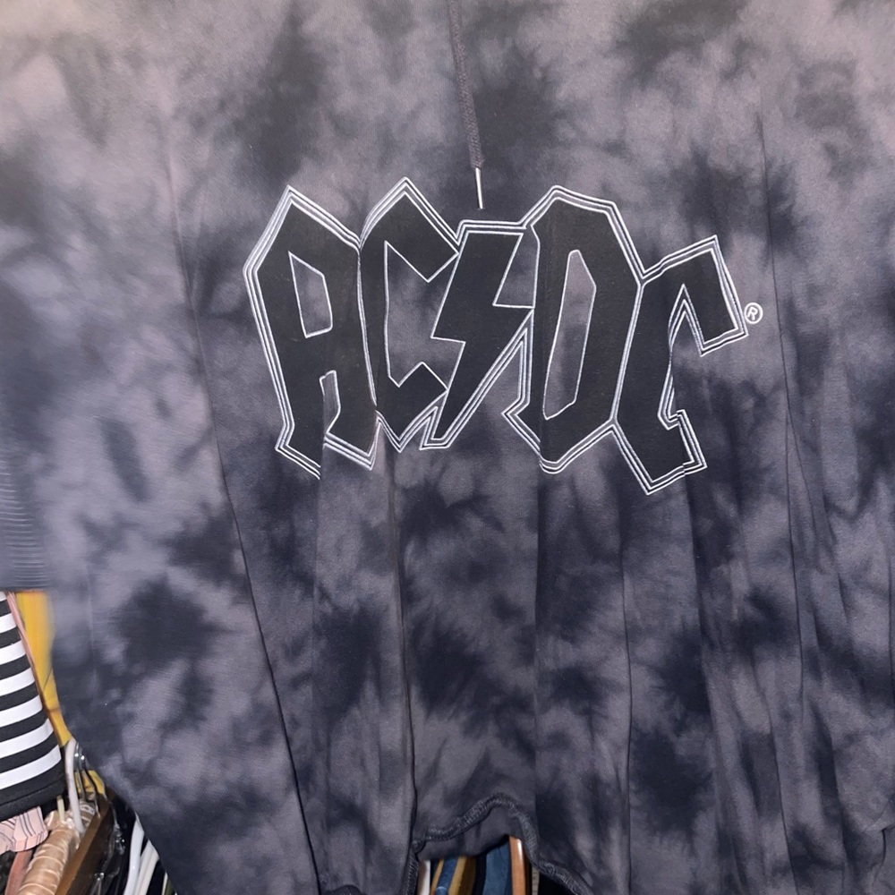 Torrid AC/DC crop hoodie